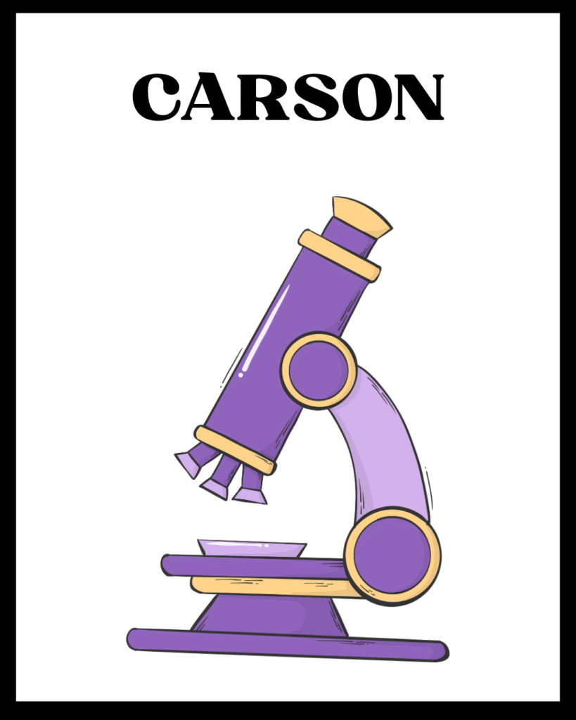 Marca de microscopios portátiles Carson