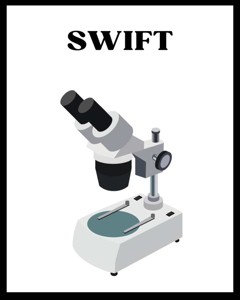 Marca de microscopios para estudiantes y laboratorios SWIFT